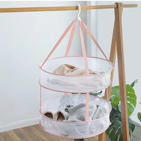 Marque Generique Séchoir à Linge Se Plier Vêtements Suspendus Séchoir Panier à Lin… 3