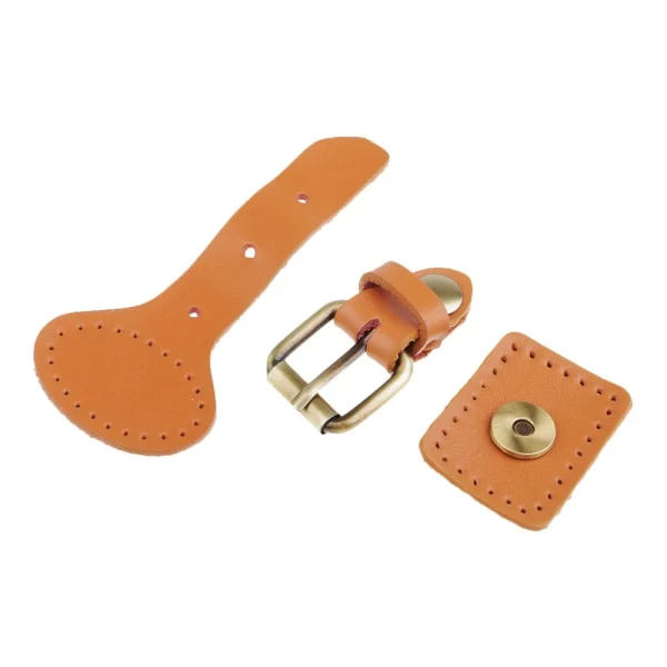 Marque Generique 2 Ensembles Cousus Sur Des Boucles à Ardillon En Cuir Couture Attache… 4