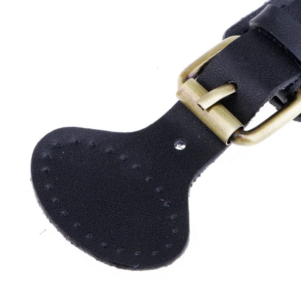 Marque Generique 2 Ensembles Cousus Sur Des Boucles à Ardillon En Cuir Couture Attache… 6