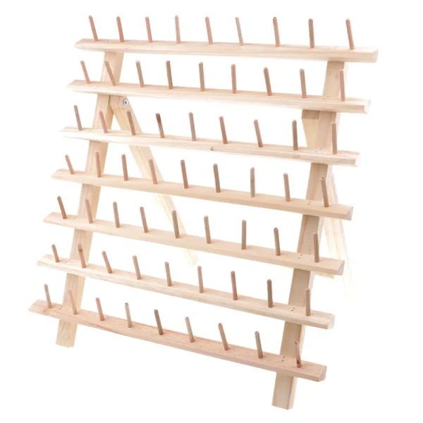 Marque Generique Support De Fil à Coudre Et à Broder En Bois 63-support De Stockage D… 6