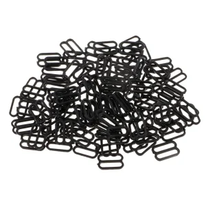 Marque Generique 100pc Nylon Soutien-gorge Sangle Boucles Sliders Crochets 8 Lingerie A… 9
