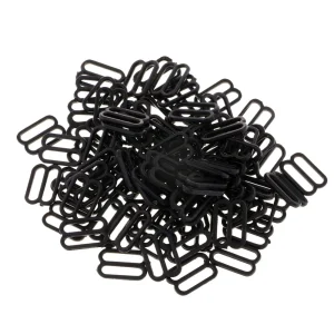 Marque Generique 100pc Nylon Soutien-gorge Sangle Boucles Sliders Crochets 8 Lingerie A… 13