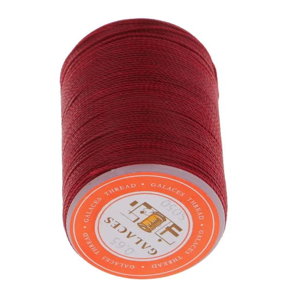 Marque Generique Fil à Coudre En Polyester Ciré Fil à Coudre à La Main Craft Rouge … 4