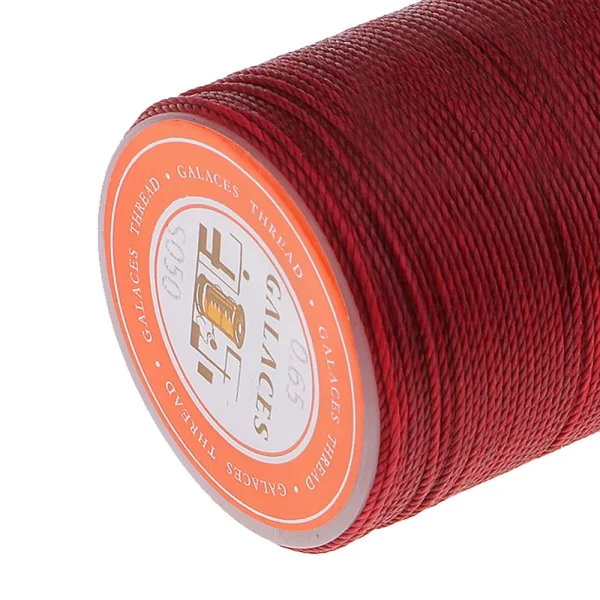 Marque Generique Fil à Coudre En Polyester Ciré Fil à Coudre à La Main Craft Rouge … 5