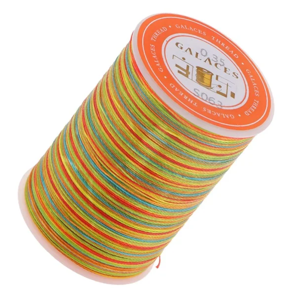 Marque Generique Fil De Cire Rond De Polyester De 0.35mm Cousant La Couture Bricolage A… 3
