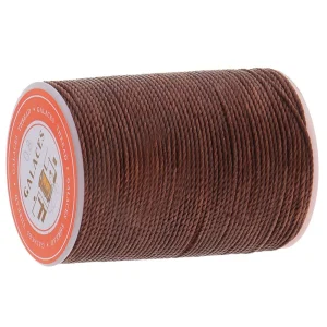 Marque Generique Fil De Cire Polyester Rond De 0.8mm Couture Couture Bricolage Brun Fon… 9