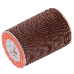 Marque Generique Fil De Cire Polyester Rond De 0.8mm Couture Couture Bricolage Brun Fon… 13