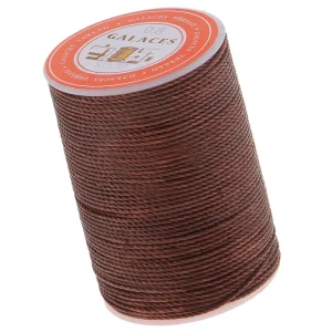 Marque Generique Fil De Cire Polyester Rond De 0.8mm Couture Couture Bricolage Brun Fon… 15
