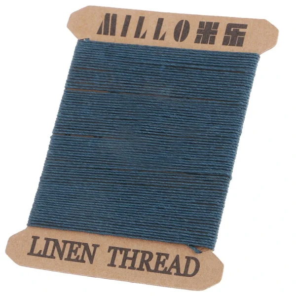 Marque Generique 1 Ligne De Fil De Lin Ciré Rond Doux Pour L’artisanat En Cuir M038 5