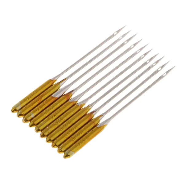 Marque Generique 10pcs / Lot En Acier Inoxydable Anti-saut Aiguille Machine à Coudre A… 5