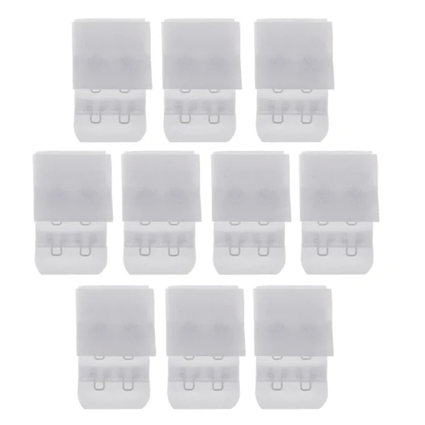 Marque Generique 10pcs 2 Crochets 3 Rangées De Soutien-gorge 4