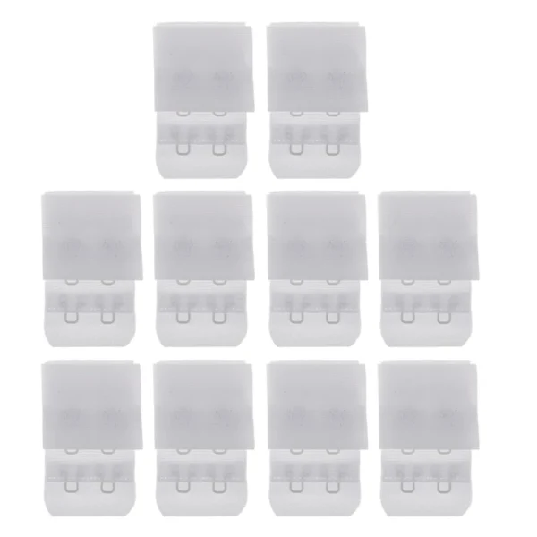 Marque Generique 10pcs 2 Crochets 3 Rangées De Soutien-gorge 6