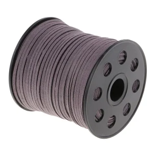 Marque Generique 100 Yards Faux Suede Cuir Cordon Fil Fil DIY Bracelet Collier Gris Fon… 9