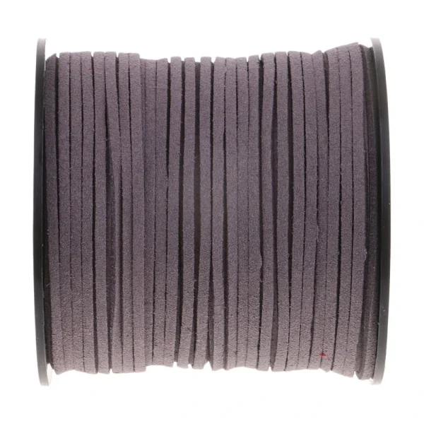 Marque Generique 100 Yards Faux Suede Cuir Cordon Fil Fil DIY Bracelet Collier Gris Fon… 5