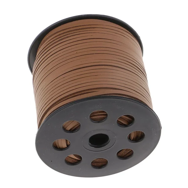Marque Generique Corde En Cuir PU De 100 Verges De Corde En Corde Plate 2.6mm Fil Brun … 6