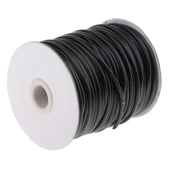 Marque Generique Collier De Bijoux De Bricolage Cordon Cordon Ciré Coton 45m Faisant F… 3