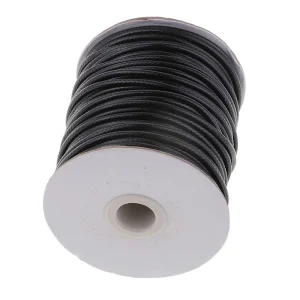 Marque Generique Collier De Bijoux De Bricolage Cordon Cordon Ciré Coton 45m Faisant F… 15