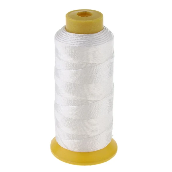 Marque Generique Fil à Coudre En Nylon Collé De 200 Mètres Pour Cuir Blanc 3