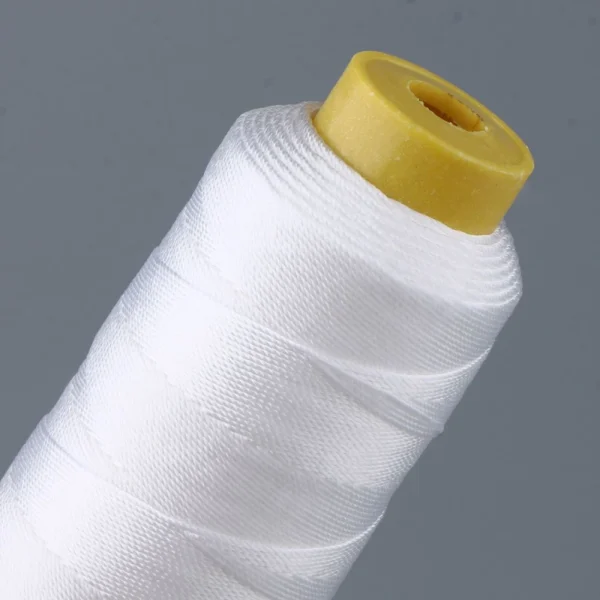 Marque Generique Fil à Coudre En Nylon Collé De 200 Mètres Pour Cuir Blanc 4