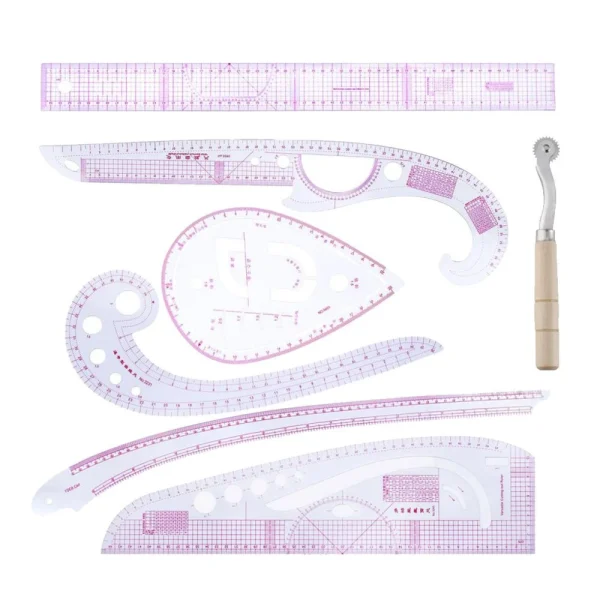 Marque Generique Règle De Courbe Française De Règle D’outils De Couture De 7Pcs Pour… 3