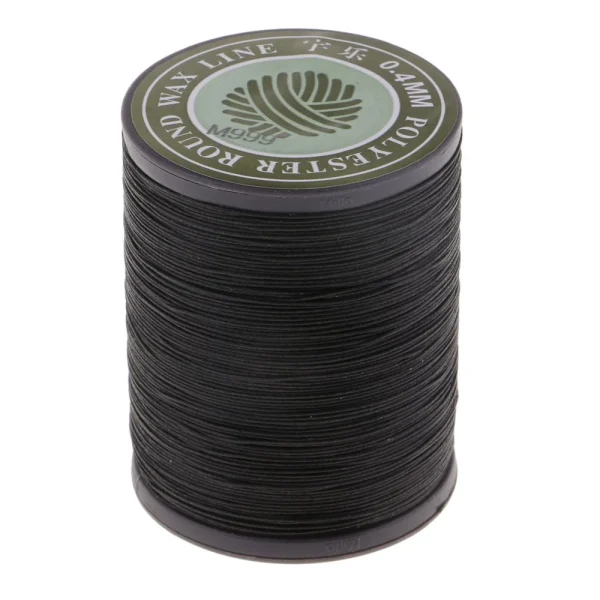 Marque Generique Fil à Cire De Polyester Rond De 0,4 Mm Cousant Couture Couture Bricol… 3