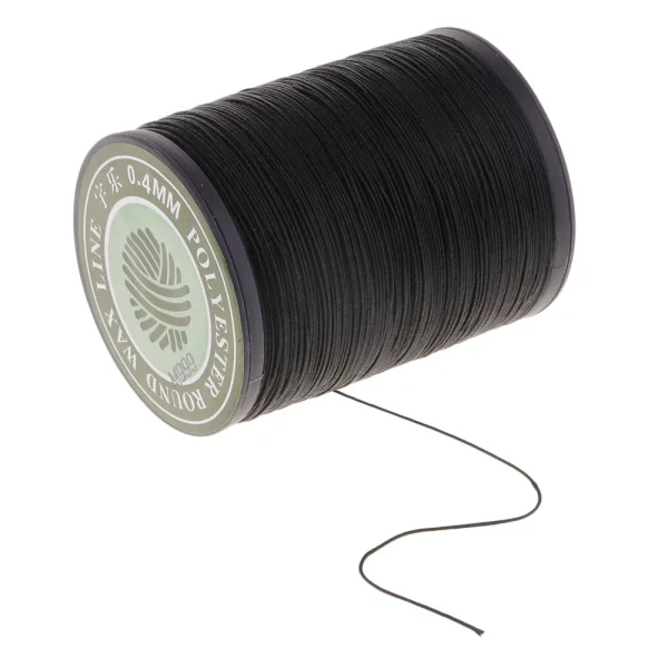 Marque Generique Fil à Cire De Polyester Rond De 0,4 Mm Cousant Couture Couture Bricol… 4