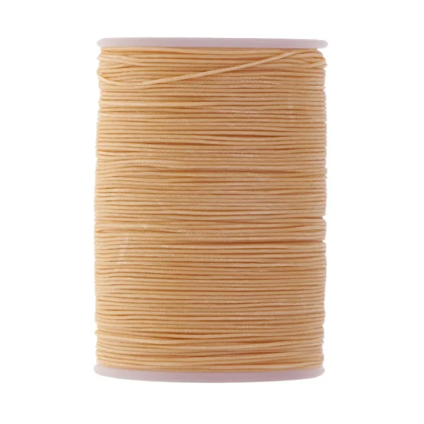 Marque Generique Fil Rond Ciré Par Polyester De 130 Mètres Cousant Piquant Beige 3