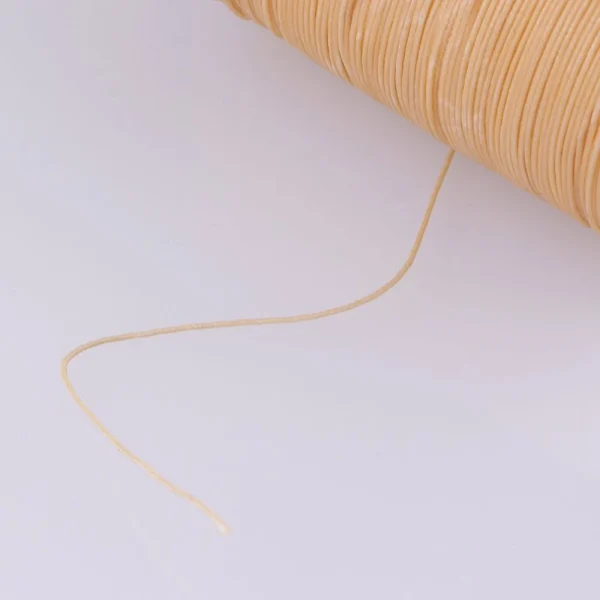 Marque Generique Fil Rond Ciré Par Polyester De 130 Mètres Cousant Piquant Beige 5
