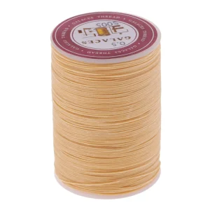Marque Generique Fil Rond Ciré Par Polyester De 130 Mètres Cousant Piquant Beige 15