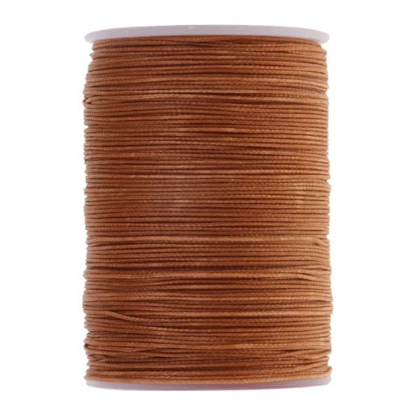 Marque Generique Fil à Cirer Rond De Polyester De 130 Mètres Cousant Piquant Brun 3