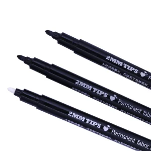 Marque Generique Stylos Permanents De Fabricant De Tissu De 3Pcs / Set 2mm Pour Le Sac … 11