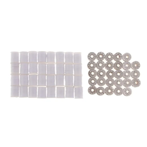 Marque Generique 60pcs Set De Fils De Machine à Coudre Kit De Canette De Bobine De Mac… 5