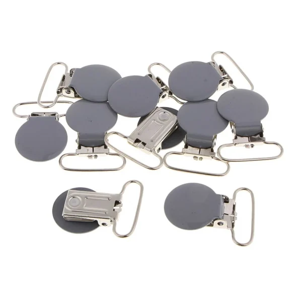 Marque Generique 10pcs Métal Pince De Jarretelle Pour Porte-jouet De Dentition Bébé … 1