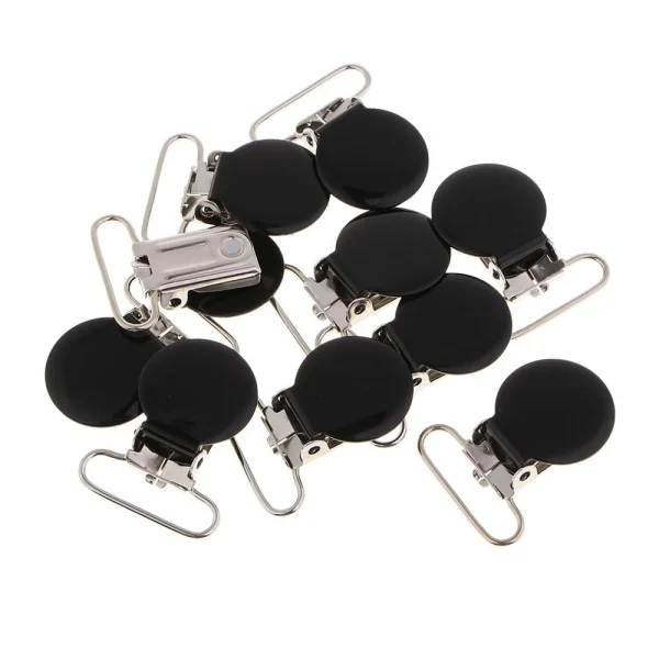 Marque Generique 10pcs Métal Pince De Jarretelle Pour Porte-jouet De Dentition Bébé … 5