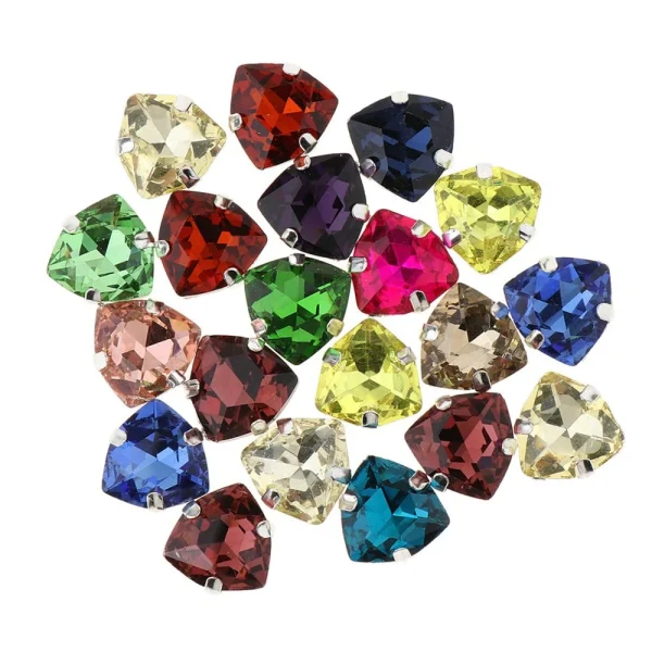 Marque Generique 20pcs Cousent Des Strass En Cristal Avec Des Trous Pour Des Chaussures… 3