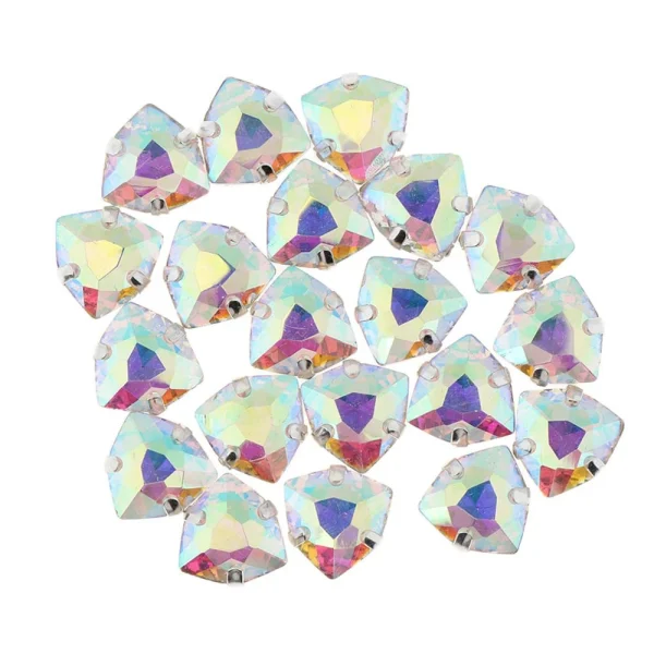 Marque Generique 20pcs Coudre Des Strass En Cristal Avec Des Trous Pour Des Chaussures … 3