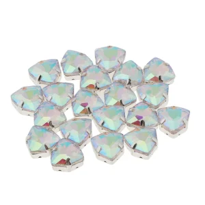 Marque Generique 20pcs Coudre Des Strass En Cristal Avec Des Trous Pour Des Chaussures … 13