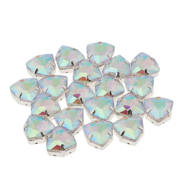Marque Generique 20pcs Coudre Des Strass En Cristal Avec Des Trous Pour Des Chaussures … 5