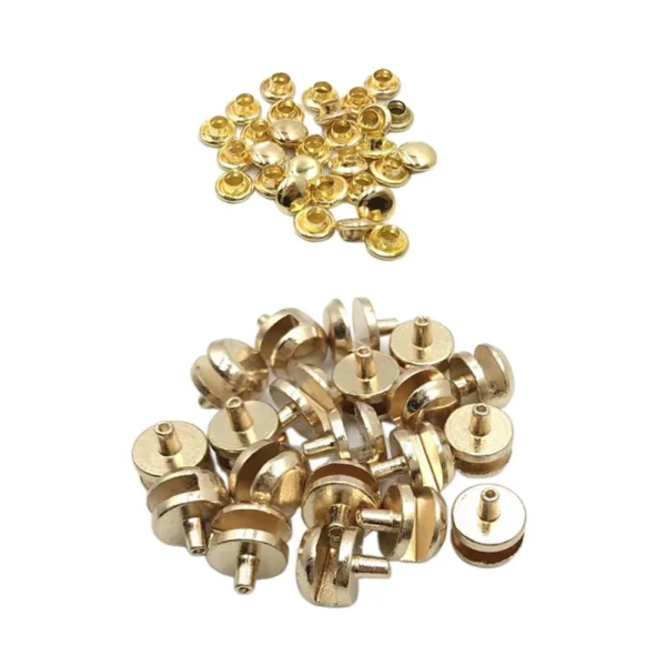 Marque Generique Rivets Boucle Pop Clou Ceinture Pour Cuir 4