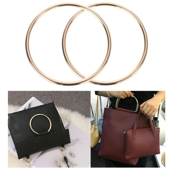 Marque Generique 4Pcs Poignées De Sac En Métal 2 Paires – 10cm – Sac Fabrication Arti… 4