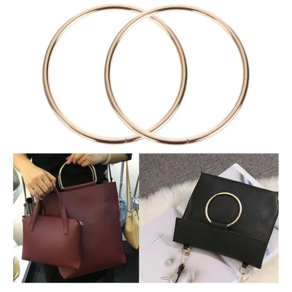 Marque Generique 4Pcs Poignées De Sac En Métal 2 Paires – 10cm – Sac Fabrication Arti… 5