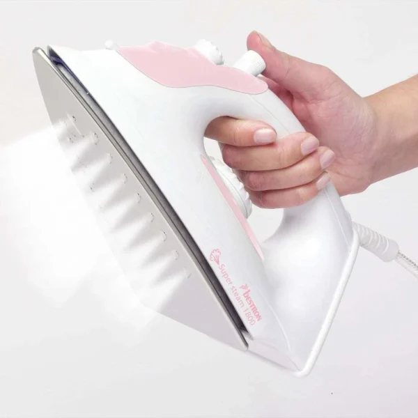 Bestron Fer à Repasser AEA6088P 1800 W Blanc Et Rose 3
