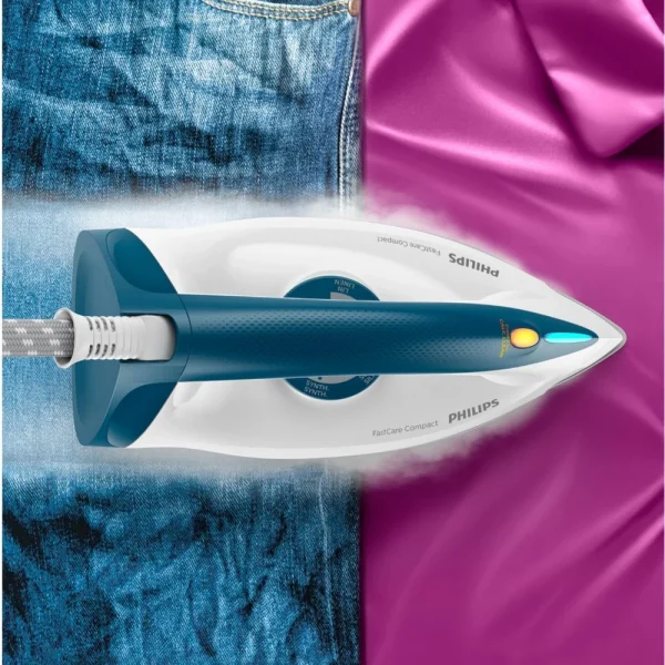 Philips Centrale Vapeur Fast Care Compact – GC6707/20 – Blanc/Bleu 6