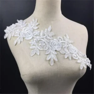 Marque Generique Applique De Dentelle Blanche 9
