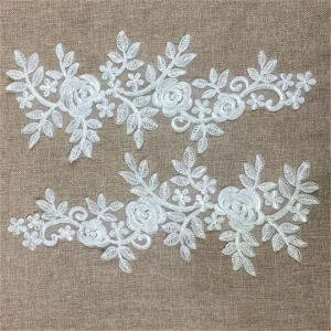 Marque Generique Applique De Dentelle Blanche 13