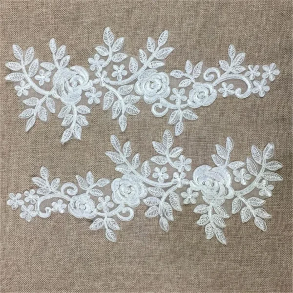 Marque Generique Applique De Dentelle Blanche 5