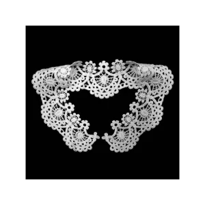 Wewoo Dentelle De Lait De Vin Rouge Brodée Collier Creux Faux Accessoires D… 13