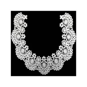 Wewoo Dentelle De Lait De Vin Rouge Brodée Collier Creux Faux Accessoires D… 11