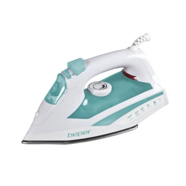 BEPER 50130 Fer A Repasser – 2200 W – 270 Ml – Bleu Sarcelle Et Blanc 1