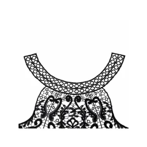 Wewoo Blanc Brodé Dentelle Collier De Fleur En Trois Dimensions Creux Faux … 13